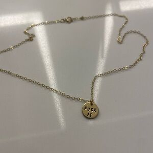 Gold Pendant Necklace